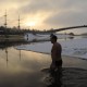На реке Волхов, Новгород. 3 января. © Михаил Мордасов